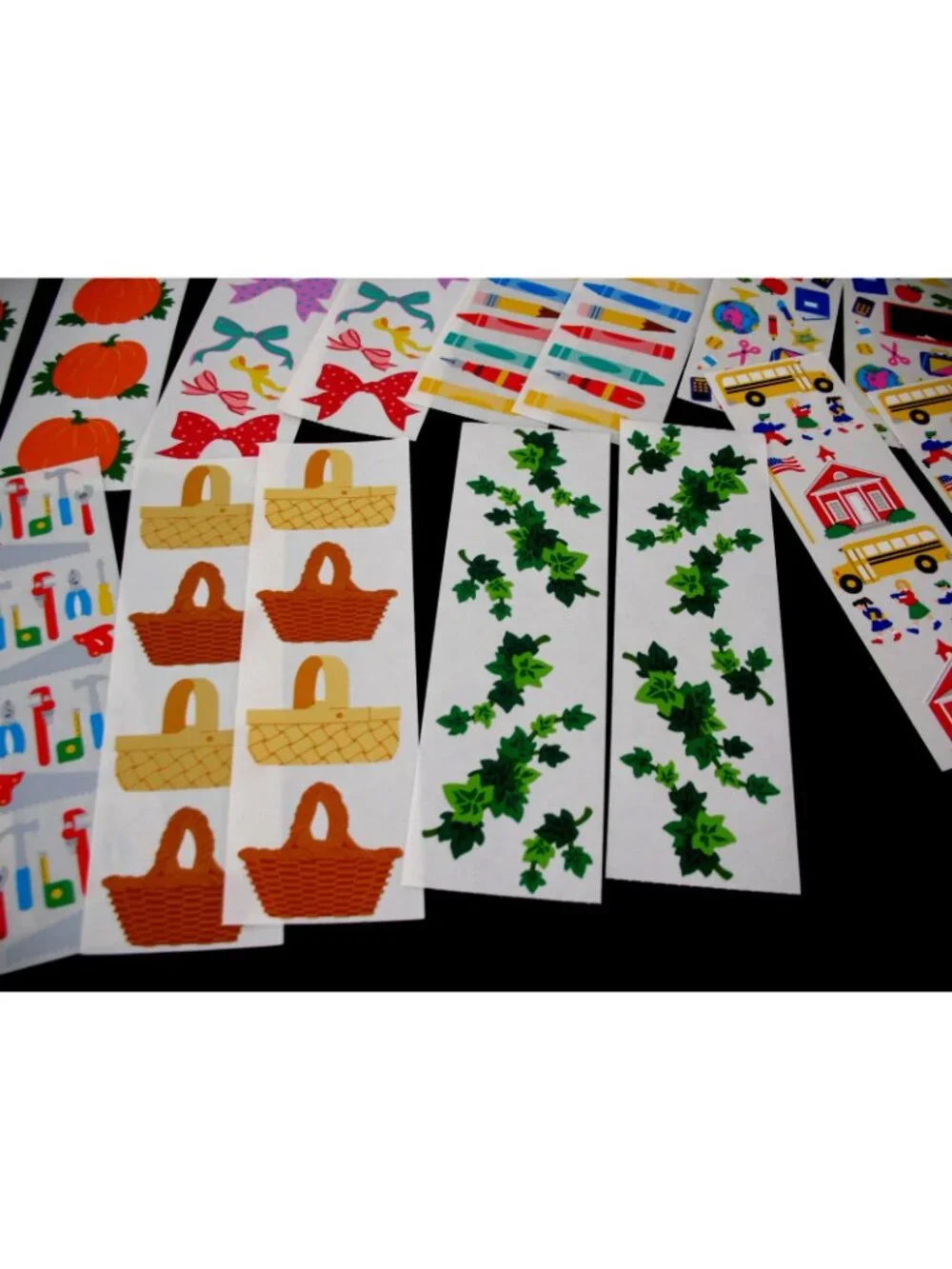 Mrs. Grossman Stickers, 20 Strips Roses, Doctor, Pumpkins, School, Crayons